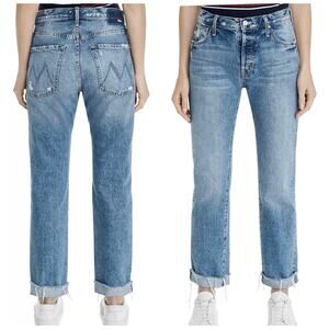 Mother SUPERIOR The Scrapper Cuff Ankle Fray size 26 Take Me Higher Jeans